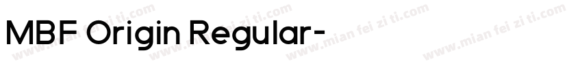 MBF Origin Regular字体转换